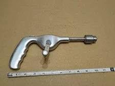 Vintage Zimmer #522 Medical Orthopedic Hand Drill Tool Jacobs No.1 Chuck 0-1/4"