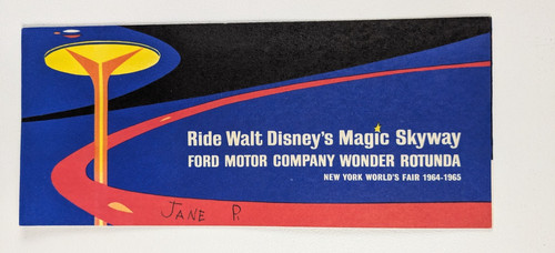 1964 - Walt Disney's Magic Skyway World's Fair Brochure - B24