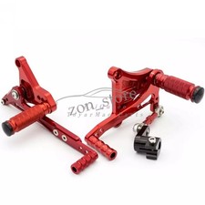 Per Benelli TNT125 TNT135 2016-2021 2022 CNC Pedana Posteriore Regolabile Rosso