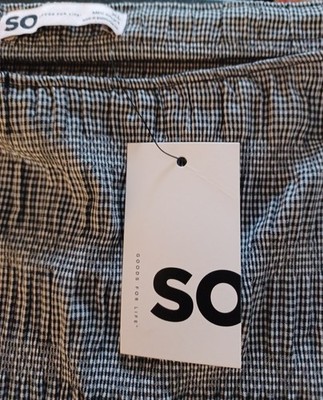 NWT Xlarge Black And White SO Skirt With Ruffle Hem Very Cute! From Kolhs.
