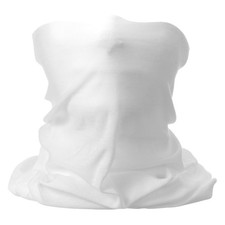 Summer Cooling Neck Gaiter Unisex Sun Protect Face Mask, White