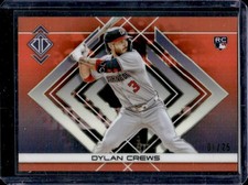 2025 Topps Transcendent Dylan Crews Icons Chrome Image Variations RC Orange #/25