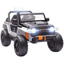 Kinder Elektroauto 12V Kinderauto Elektrisch mit Fernbedienung 2 Motor Hupe LED