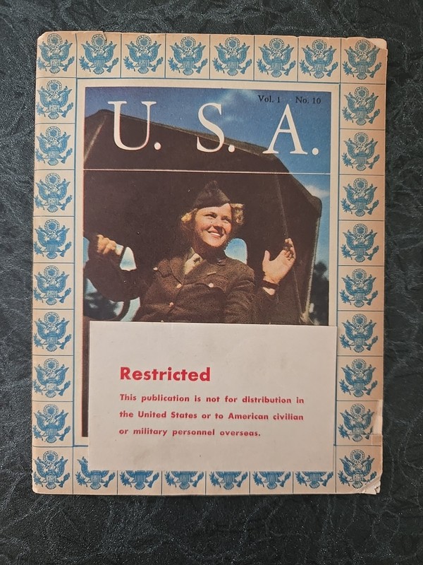 RARE WWll Pamphlet U.S.A. RESTRICTED VOL.1 NO.10 1944 64Pgs Pub by Office of War
