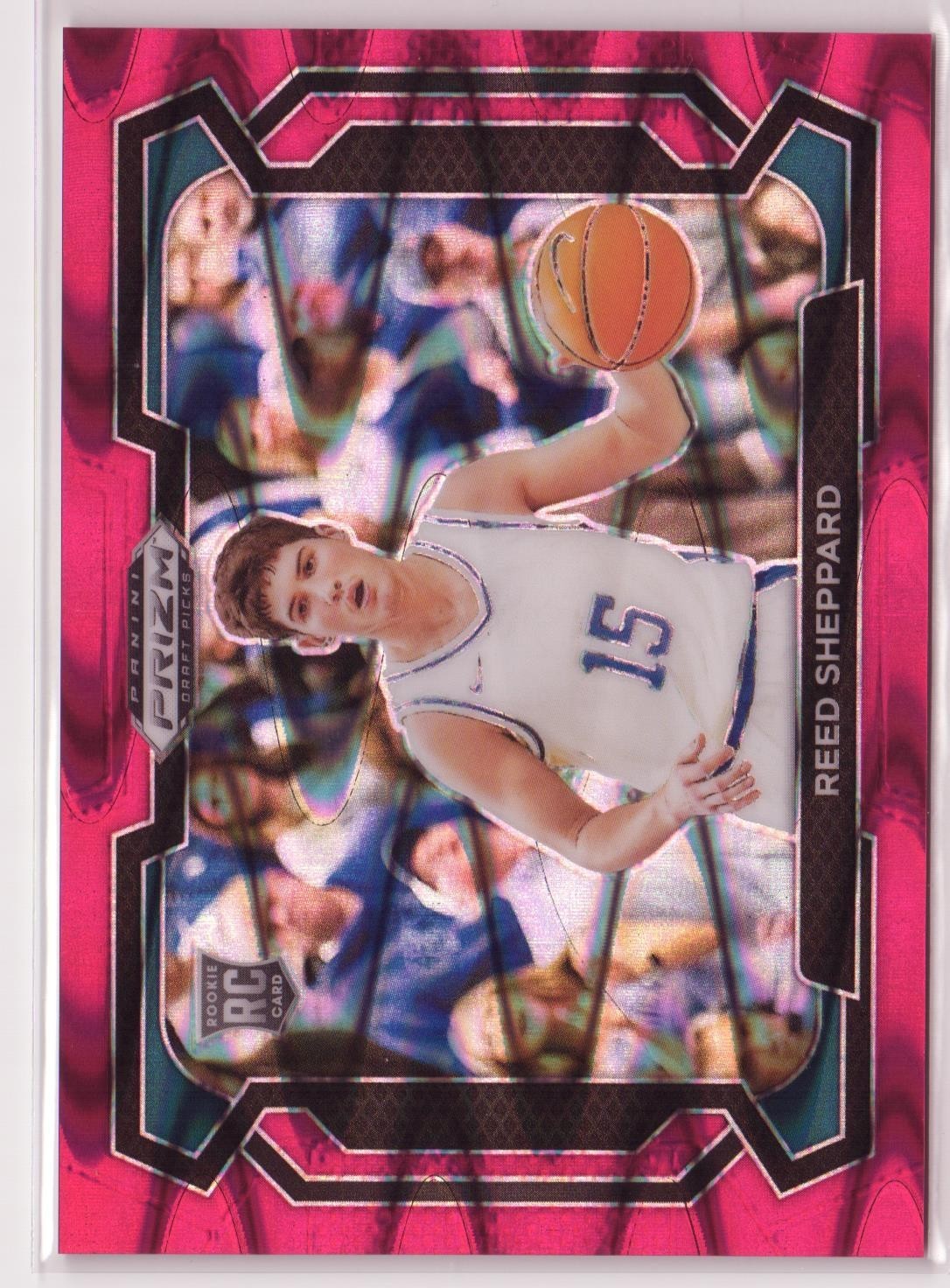 2024 Prizm Draft Picks Reed Sheppard #21 Rookie Variation Red Seismic /225 RC
