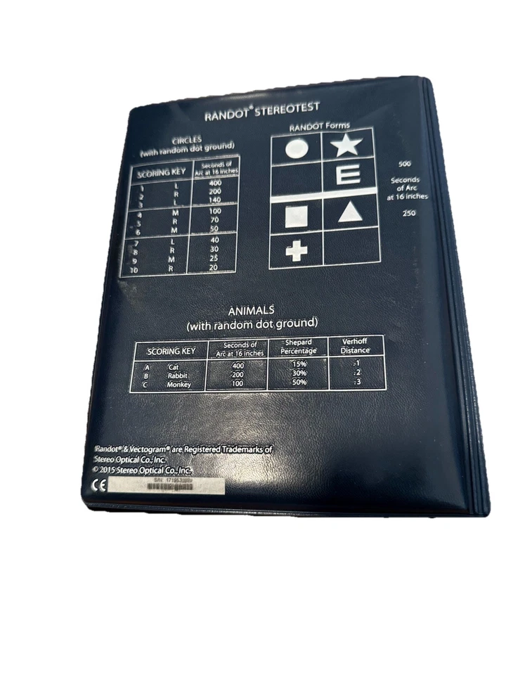 Optometría Óptica Estéreo Randot Stereotest con Gafas (Como Nuevo) Foto 3 de 4