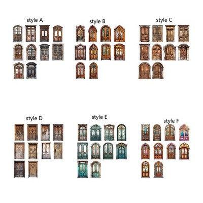 10pcs Scrapbook Dekorative Papier Retro Hollow Journal Dekor für Festivals
