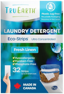 Tru Earth Compact Dry Laundry Detergent Sheets (Made in Canada) - Up to 64 Lo...