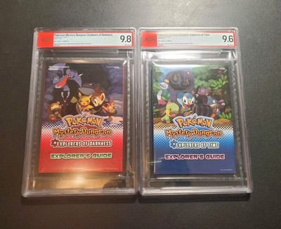 PSA SET OF 2 - 9.8 & 9.6 POKEMON MYSTERY DUNGEON: EXPLORERS OF DARKNESS & TIME 