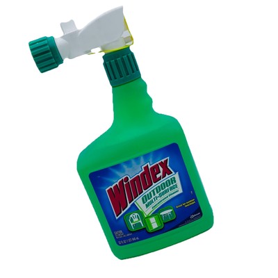 Windex Outdoor Multi-Surface Cleaner Concentrate 32 oz Bottle Hose Attachment