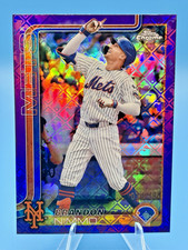 2025 Topps Chrome Logofractor  - Brandon Nimmo, Brandon Nimmo #280 Purple /250