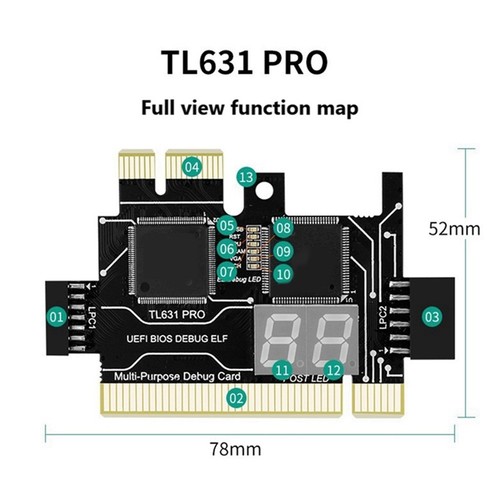 Carte de diagnostic TL631 Pro + carte d'extension carte de diagnostic carte mère PCI-E1917 - Photo 3/6