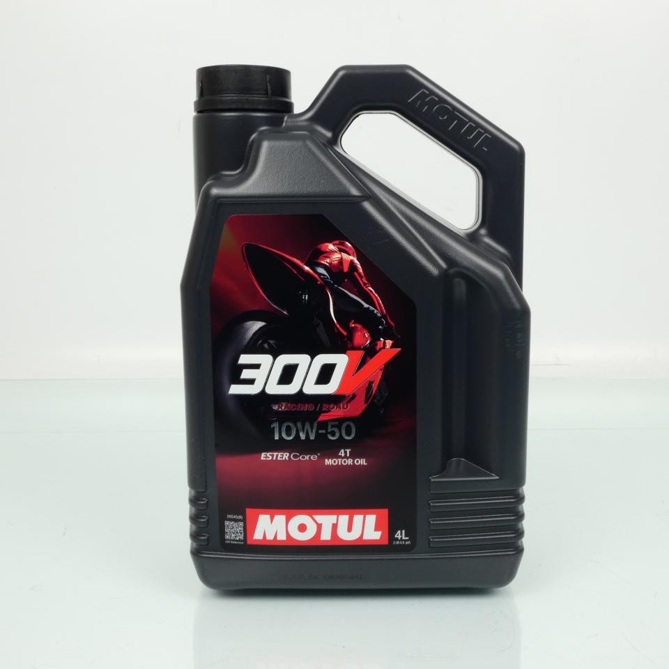 Huile moto Motul 300V Road Racing 10W50 pour vos sorties sportives en week-end