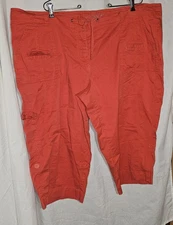 26W Gitano Salmon colored capri pants with 7 pockets (A1)