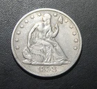 1858 Seated Liberty Half Dollar