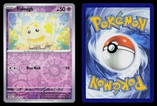 Fidough 038/091 Paldean Fates Reverse Holo Pokemon Card NM
