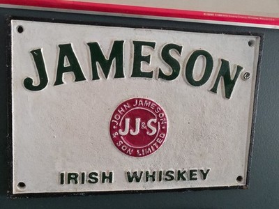 Cast Iron Jameson Irish Whiskey Sign