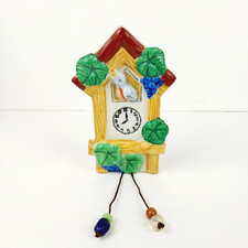 Vintage Porcelain Co Coo Clock Wall Pocket - Made in Occupied Japan