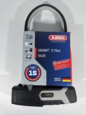 ABUS Granit X Plus 5405 540 Fahrradschloss Bügelschloss 160HB260 + USH Halterung