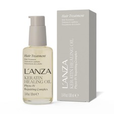 Hair Treatment Oil Keratin Healing 3.4 Fl Oz Anti Frizz L ANZA LANZA Repairs