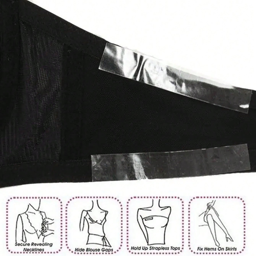 DOUBLE SIDED BODY TAPE FASHION TOUPEE BREAST WIG LINGERIE DRESS BOOB STRIPS UK - Picture 15 of 18