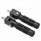 For Motorcycle Foldable Foot Pegs Footpegs Electric Anti-Skid Passenger Pedal