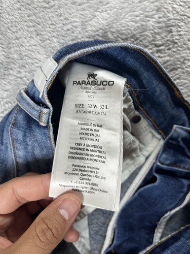 Parasuco Vintage White Strip Slim Denim Jeans sizes 32x32 Cowgirl Style - Picture 8 of 11