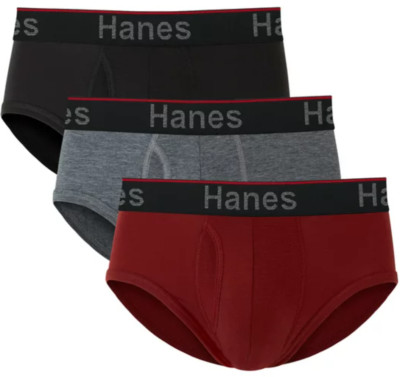 NEW 3Pk Hanes Comfort Flex Fit Men's COMFORT FLEX Briefs with Total Support Pouc