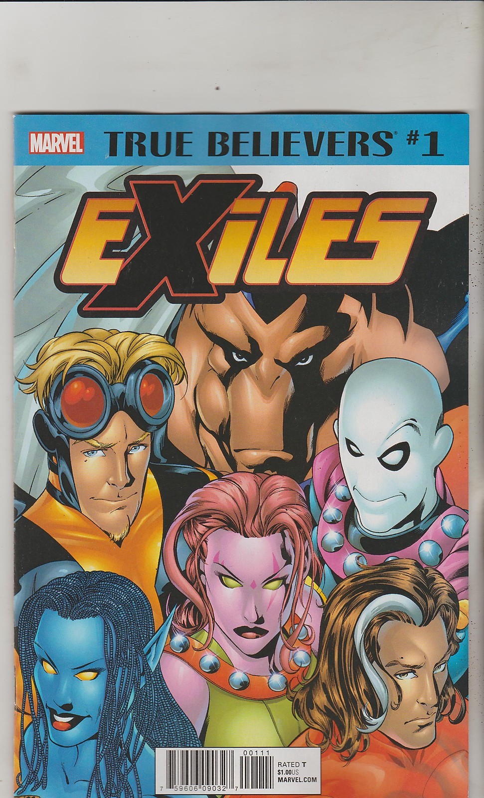 MARVEL COMICS EXILES #1 TRUE BELIEVERS REPRINT NM