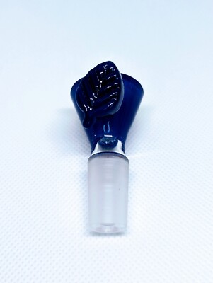 2.5'' 14mm Star Screen Filter Blue Leaf Premium Bowl Slide Bong Hookah Water Pipe