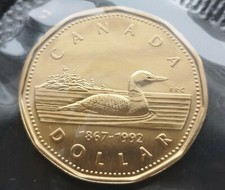 ***  CANADA   LOONIE  1992  ***  PROOF  LIKE  ***  SEALED  COIN  ***