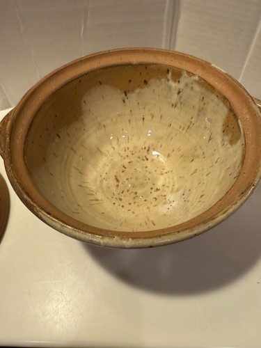 Japanese Donabe Stoneware Earthenware Rice Clay Pot Casserole SPECKLED BROWN 9"H - Picture 2 of 7