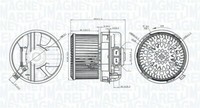 Magneti Marelli InnenraumgebläSe Ø141Mm FüR Citroen C1 Peugeot 107 Toyota Aygo