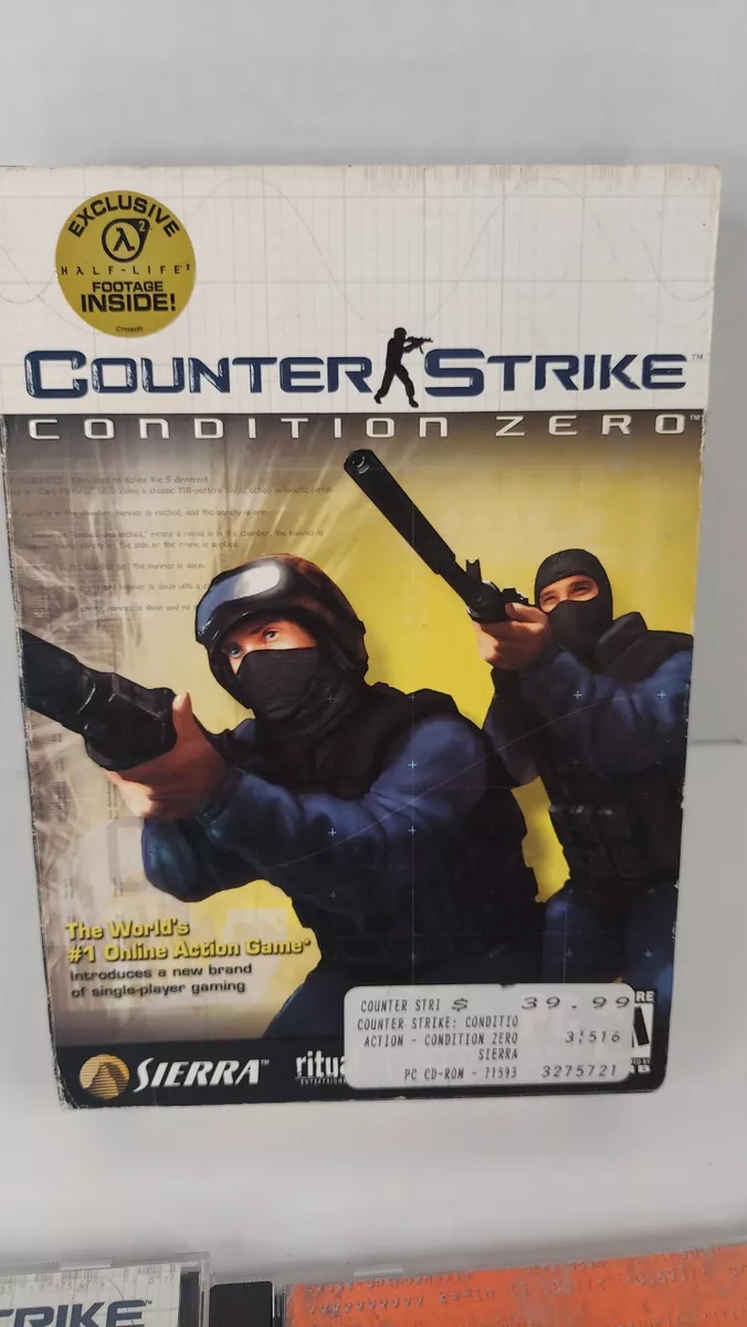 Pc Cd-Rom Counterstrike Condition Zero. Inc Half Life 2 Random Disc?