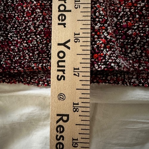 Loft Multicolor Tweed Fully Lined Skirt Flare Flounce Red Orange Fall SZ 6 NWOT - Bild 7 von 8