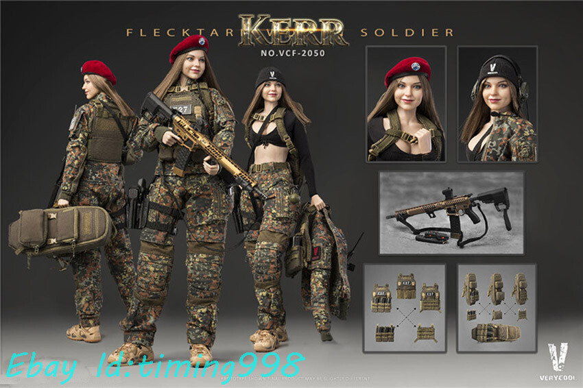 Verycool 1/6 Vcf-2050 German Striped Girl Soldier - Chloe Kerr