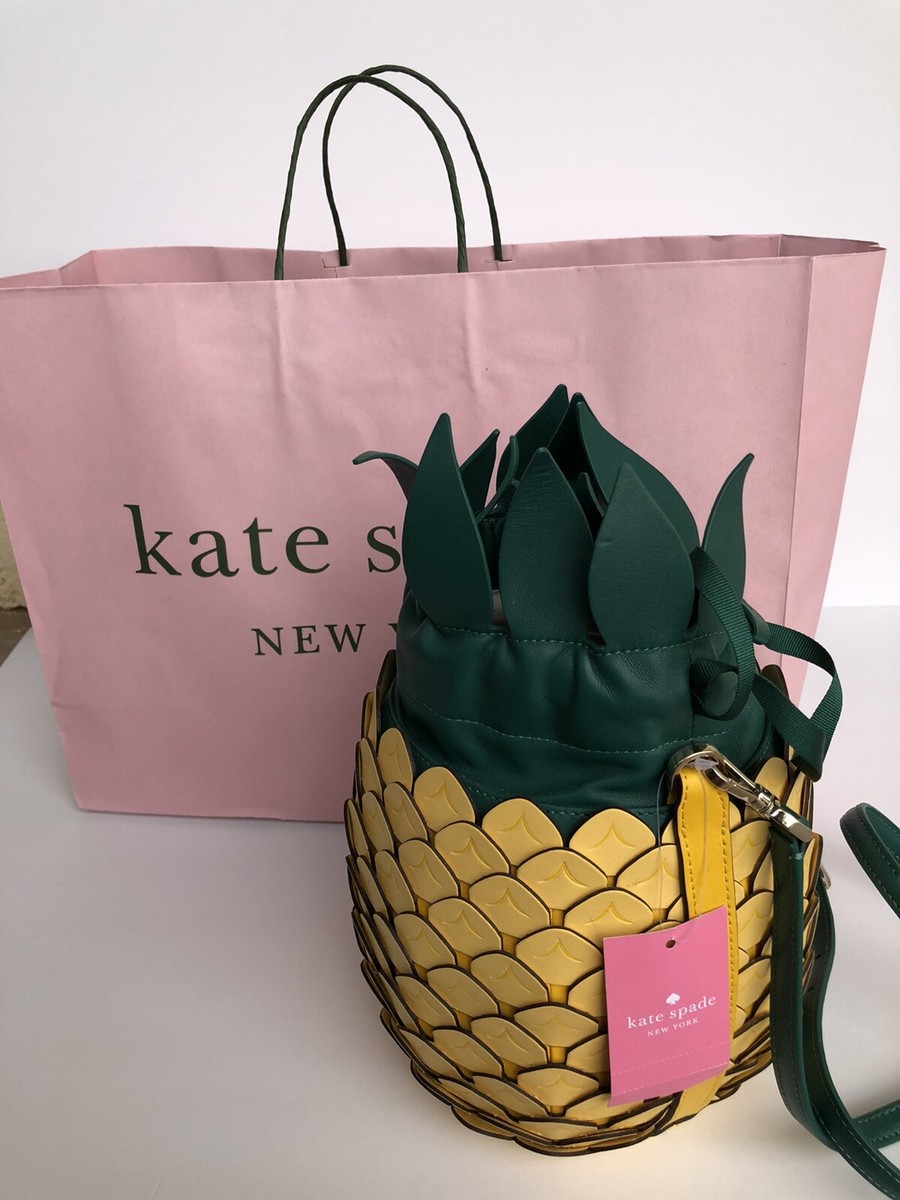 NWT Authentic Kate Spade Leather Pineapple Crossbody Bag