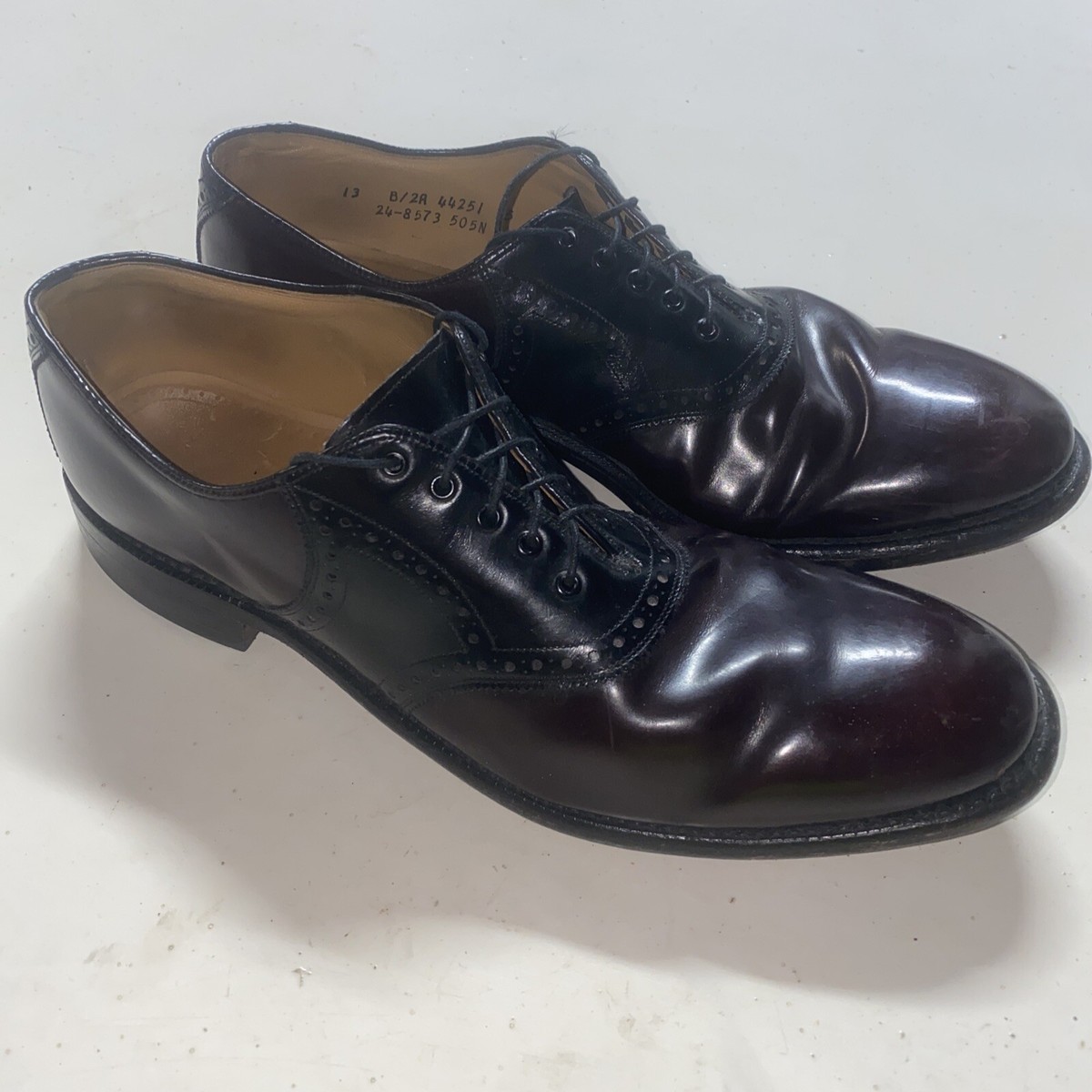 johnston murphy burgundy dress shoes Men's Harmon Cap Toe Dress Shoe