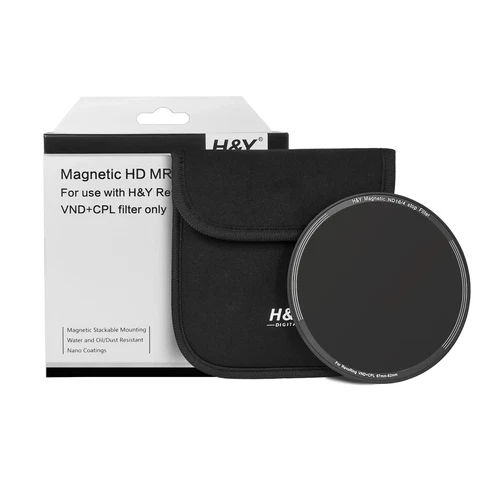 H&Y Filters ND16 (4 Stop) Magnetic Clip-On Filter for RevoRing (67-82mm)