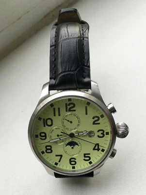 Ingersoll Buffalo II 47 mm IN 1602 GR Automatic Herrenuhr groß neuwertig!!! - Bild 1 von 3