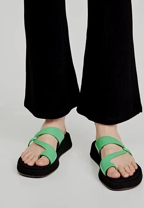 Reike Nen Curved Womens 37.5 | 7.5 Strappy Platform Sandals