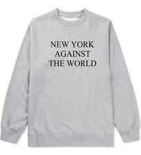 Kings of NY New York Against The World Crewneck Sweatshirt Brooklyn NYC City les