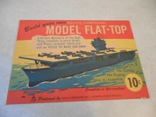 BUILD YOUR OWN MODEL FLAT-TOP - REALISTIC, 3-DIMENSIONAL, REED & ASSOC., 1940'S!