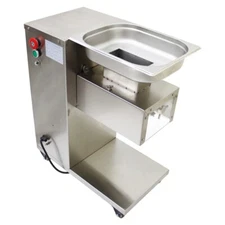 Commercial Meat Slicer Cutter with 4mm Stainless Steel Blade 500kg/h 110V 750W