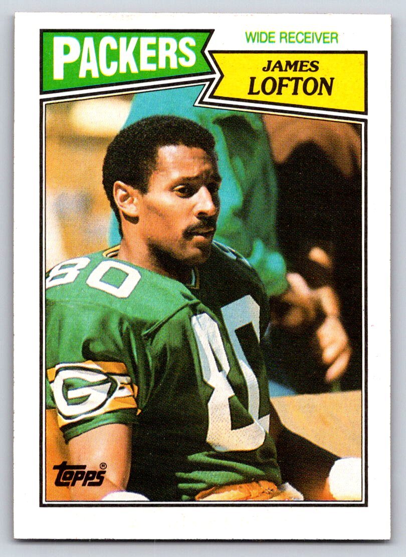 1987 Topps 354 James Lofton Green Bay Packers Near Mint or Better