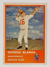 GEORGE BLANDA    1963 Fleer #36    Oilers HOF