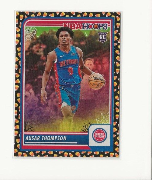 2023-24 Panini Haunted Hoops #100 Ausar Thompson Holo Candy ROOKIE RC Pistons