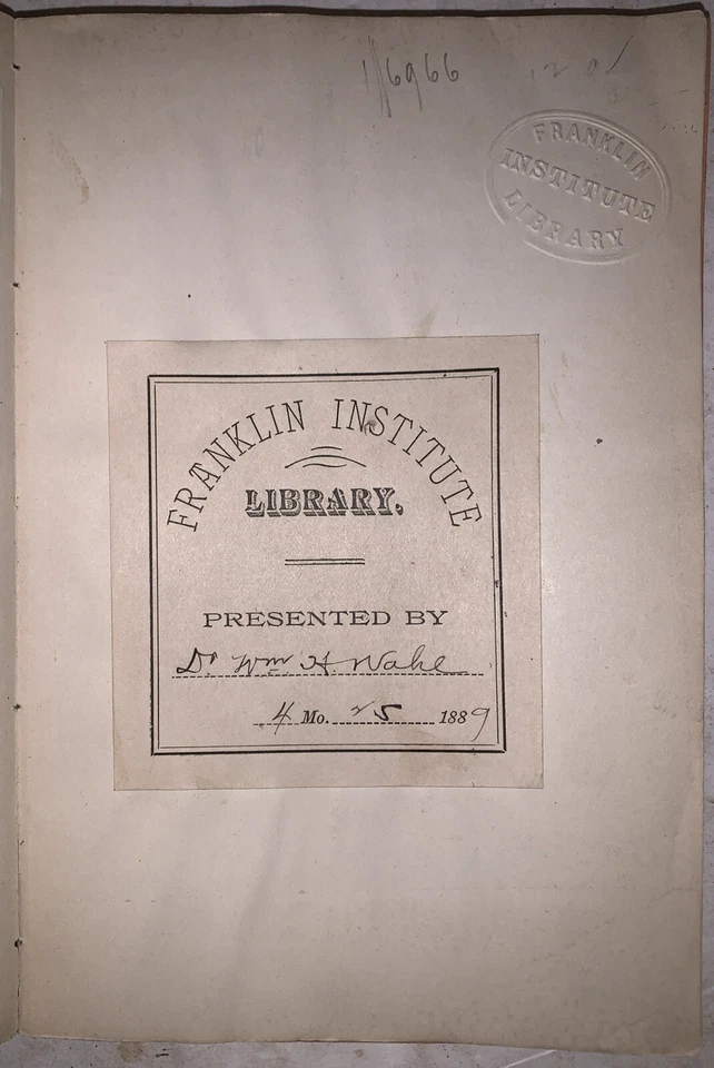 1889, 1st, HANDBOOK OF THE MASTER BUILDERS’ EXCHANGE, PHILADELPHIA, ARCHITECTURE - Image 4 of 4