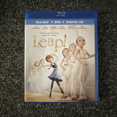 Leap! Blu-ray Elle Fanning Anime Kids & Family Movie Ex Rental Disc Great Shape