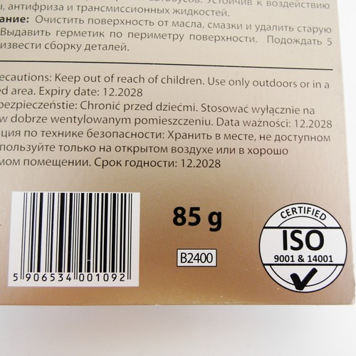 Silicone K2 Sealant Red +350°C 85g High Temperature Sealing - Picture 4 of 8